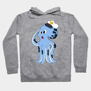 Octopus as Captain with Cap Hoodie